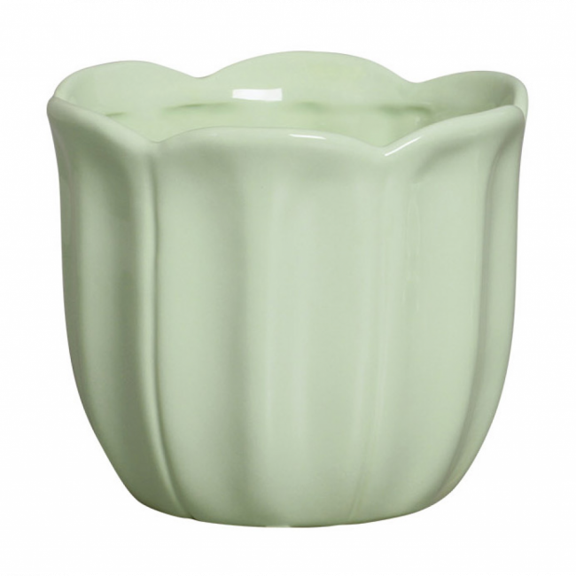 Porta doce  verde alecrim P at 8cm x13cm diamt.