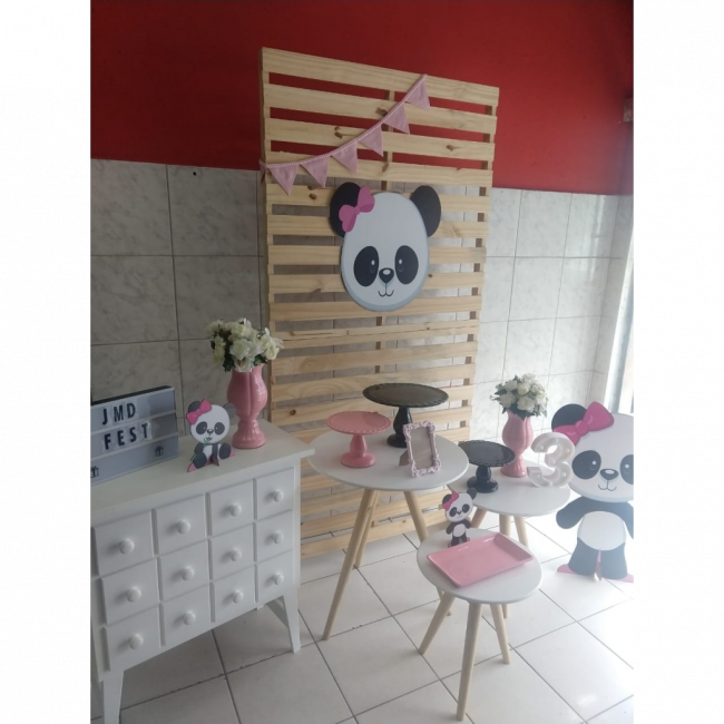 Decoração - Panda rosa