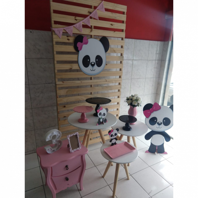 Decoração - Panda rosa