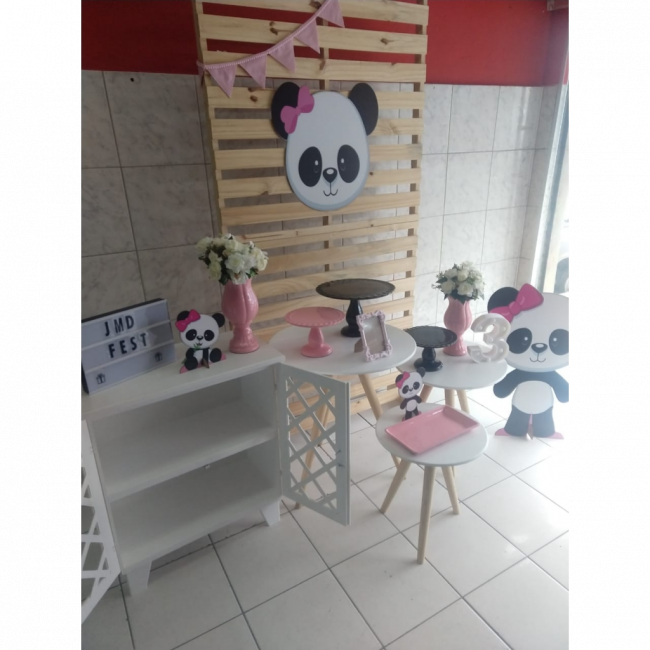 Decoração - Panda rosa