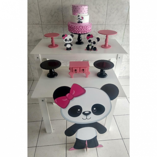 Decoração - Panda rosa