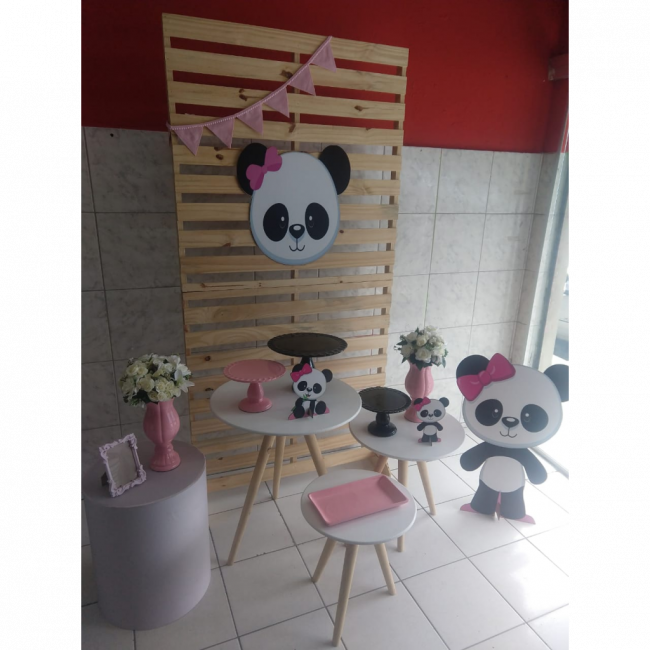 Decoração - Panda rosa