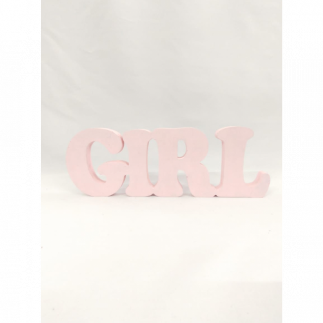 Girl MDF - rosa