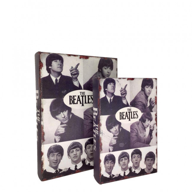 CAIXA LIVRO CJ2 BEATLES PRETO P 0,24X0,16 / M