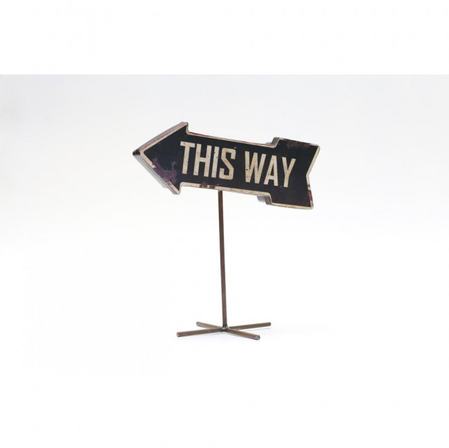 PLACA SETA THIS WAY 25CM