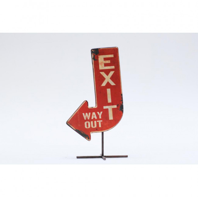 PLACA WAY OUT EXIT 30X16