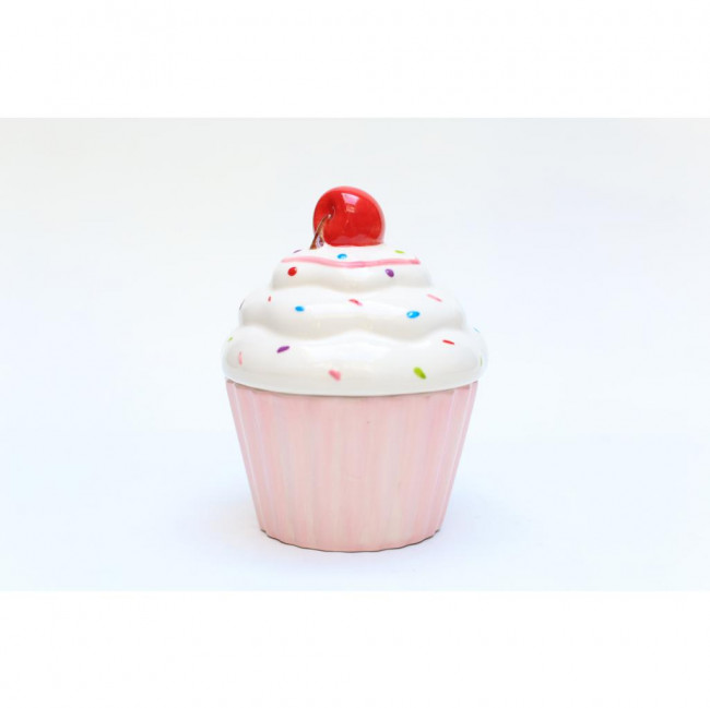 CUPCAKE CERAMICA ROSA 19A