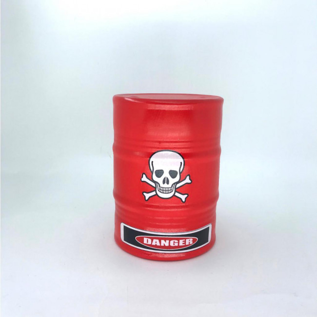 MINI TAMBOR DANGER VERMELHO 15CM