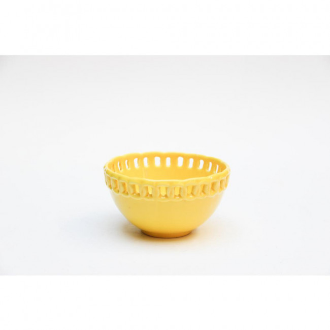 BOWL CERAMICA PASSA FITA AMARELO 19X10