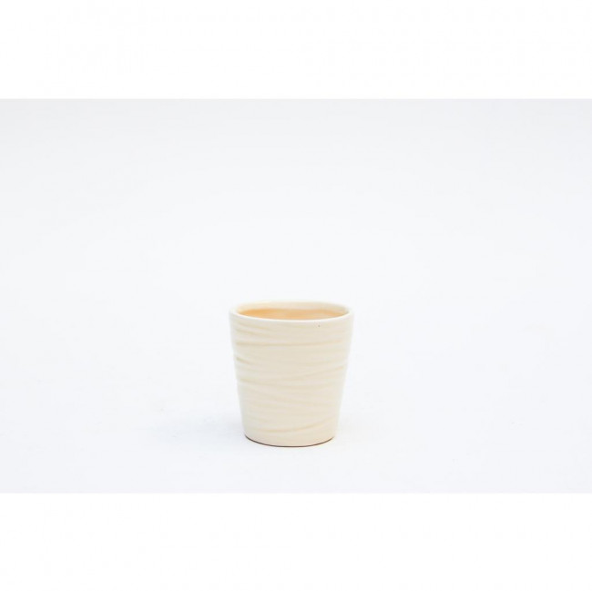 VASO MINI CERAMICA AMARELO CLARO 7X8