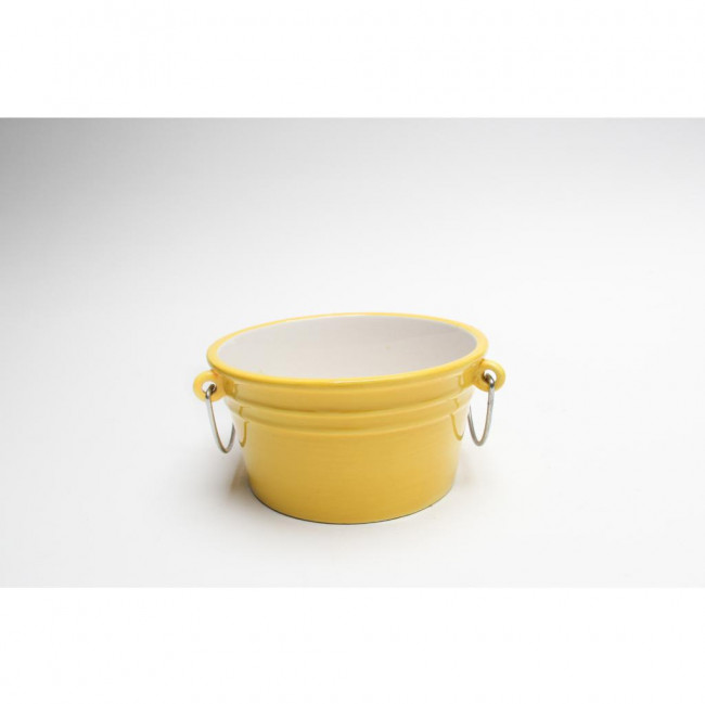 POTE POP CORN CERAMICA AMARELO RG 08X15