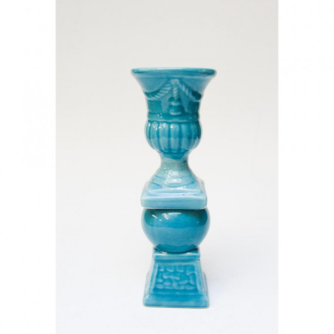 VASO CASTICAL CERAMICA AZUL ANGRA 0,30X0,10