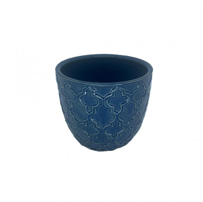 VASO AZUL ANTIGO INGLÊS 15X16