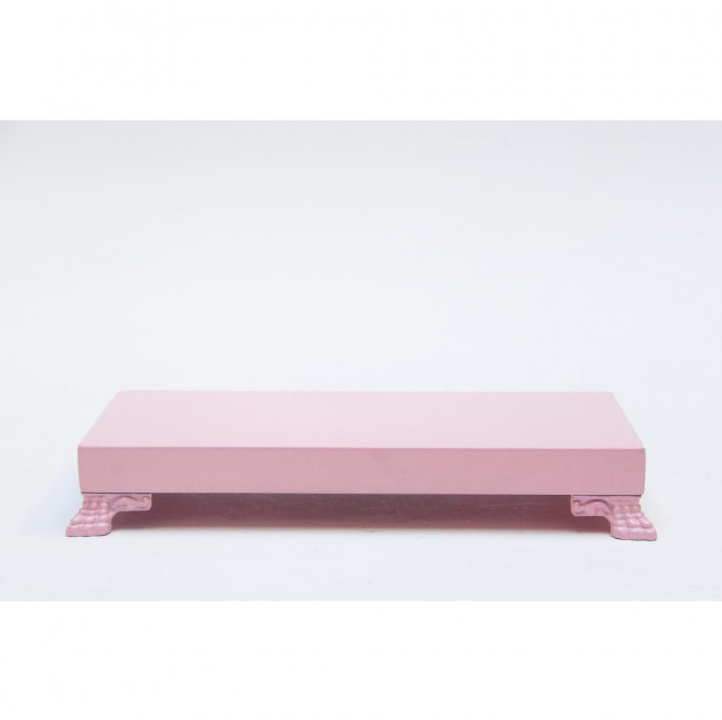 BANDEJA ROSA RETANG PEZINHO MDF 15X29