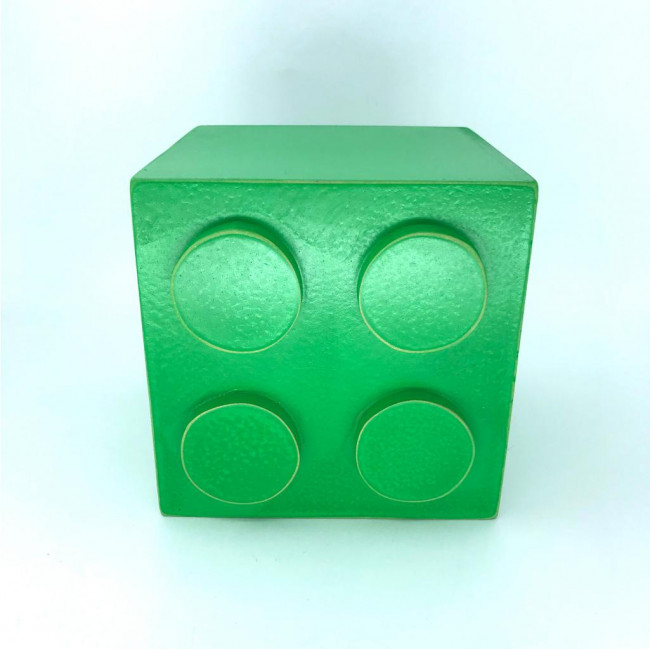 CUBO LEGO VERDE MDF 15X15X15