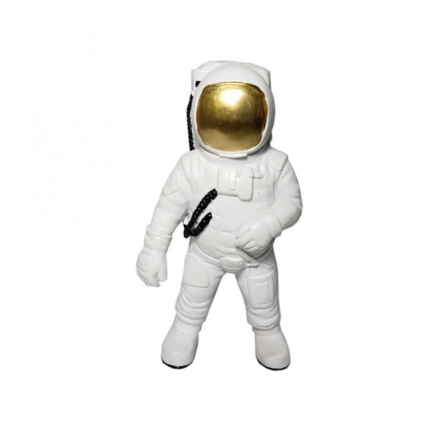 ASTRONAUTA COM CAPACETE DOURADO P 16X7