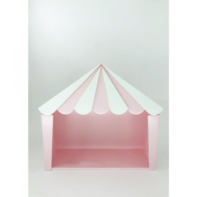 TENDA DE CIRCO ROSA E BRANCA 27X30