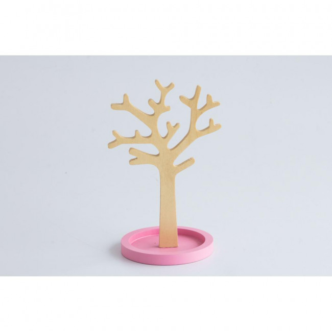 ARVORE DECORATIVA MDF BASE ROSA