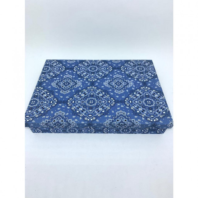 CAIXA ALTURA BANDANA AZUL RETANGULAR M 33X23