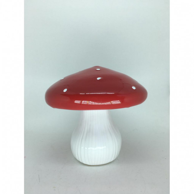 COGUMELO CERAMICA VERMELHO/BRANCO G 23X25