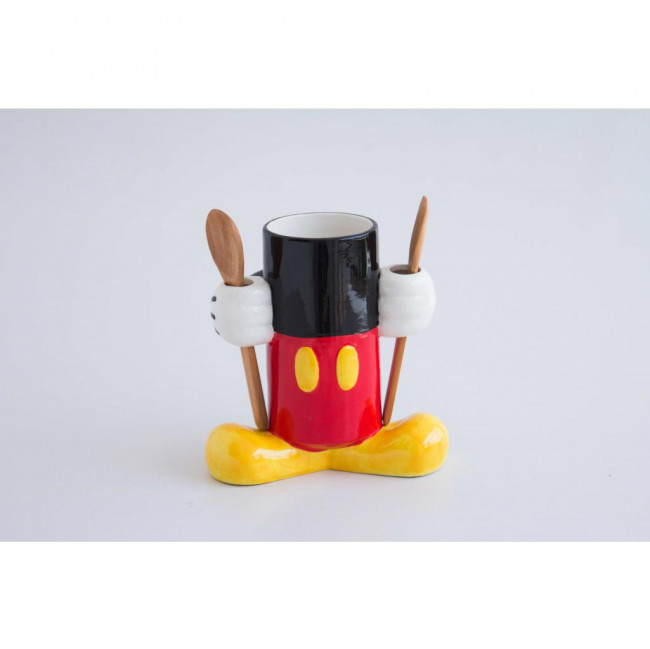 CANECA LONGA MICKEY COM TALHERES MADEIRA