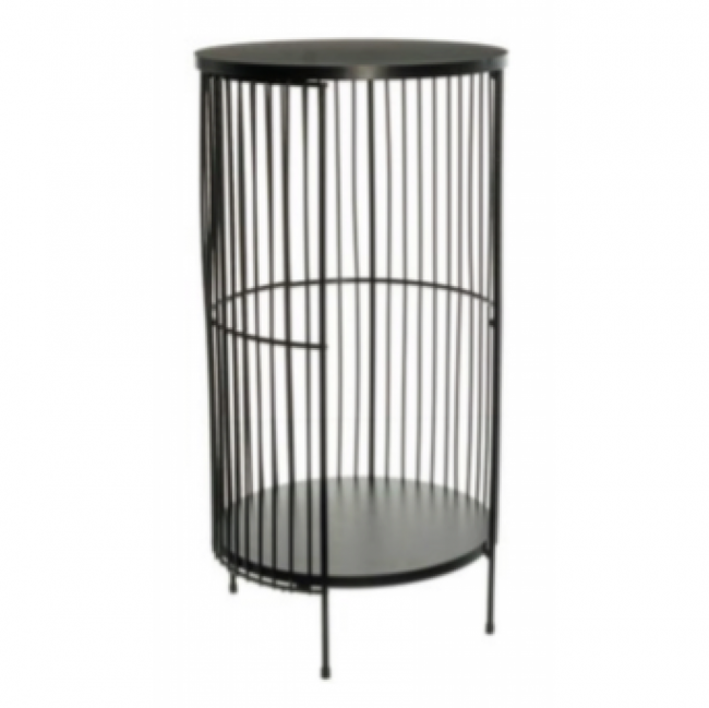 CILINDRO  LATERAL DECO PRETO METAL 64X33