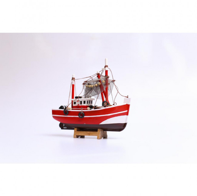 BARCO MADEIRA PESCADOR C/ PE VERMELHO 20X20