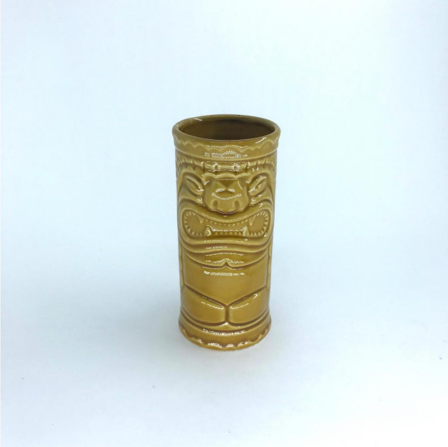 VASO TIKI MARROM 14X6