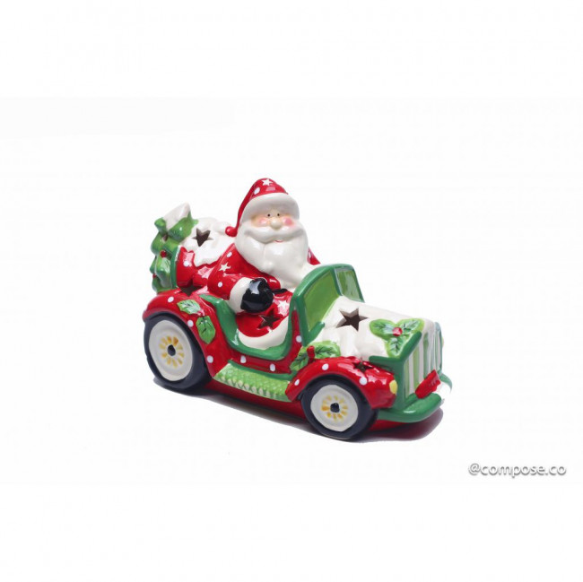 CARRO PAPAI NOEL CERAMICA