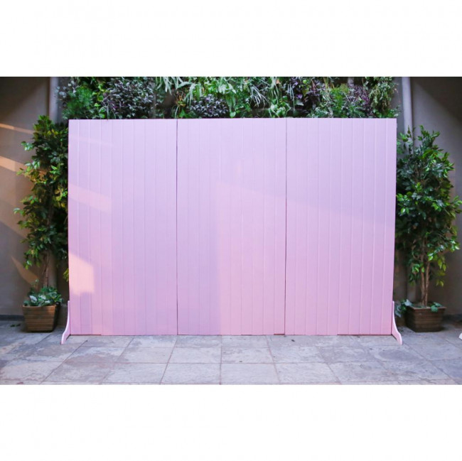 PAINEL RIPA ROSA MODULO 200X100