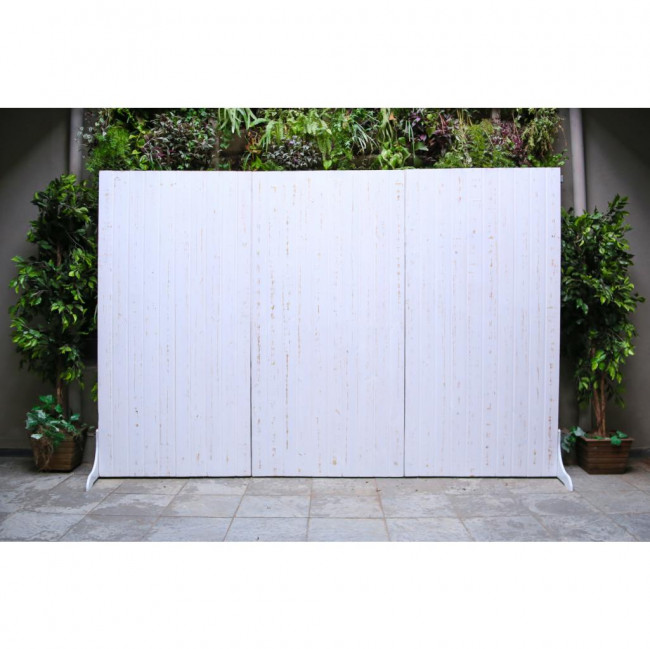 PAINEL RIPA BRANCO PATINADO MODULO 200X100