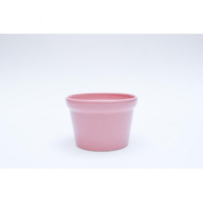 VASO CERAMICA ROSA 14X9