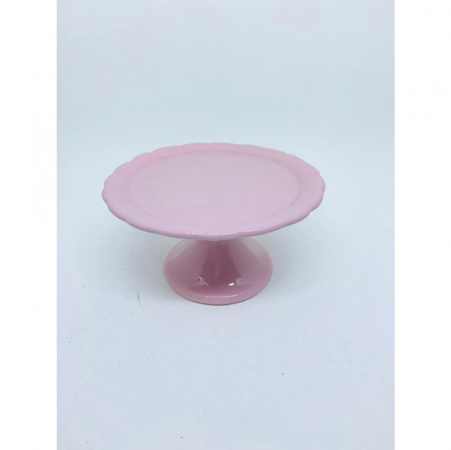 SUPORTE CERAMICA PETALAS ROSA P 10X18