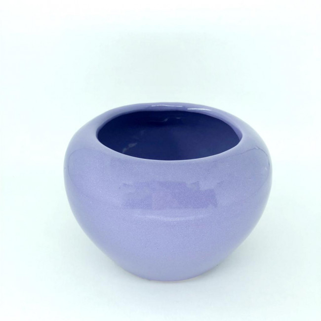 CACHEPOT REDONDO ROXO 10X10