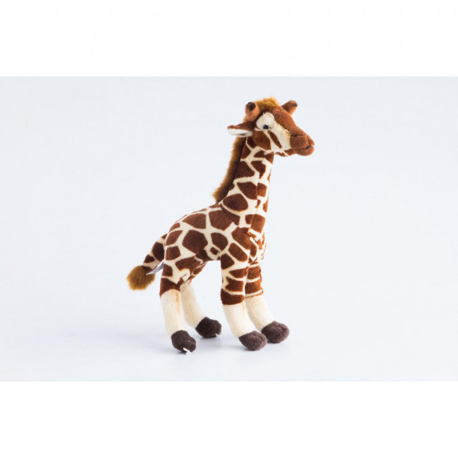 GIRAFA EM PE ESCURA P PELUCIA 27CM