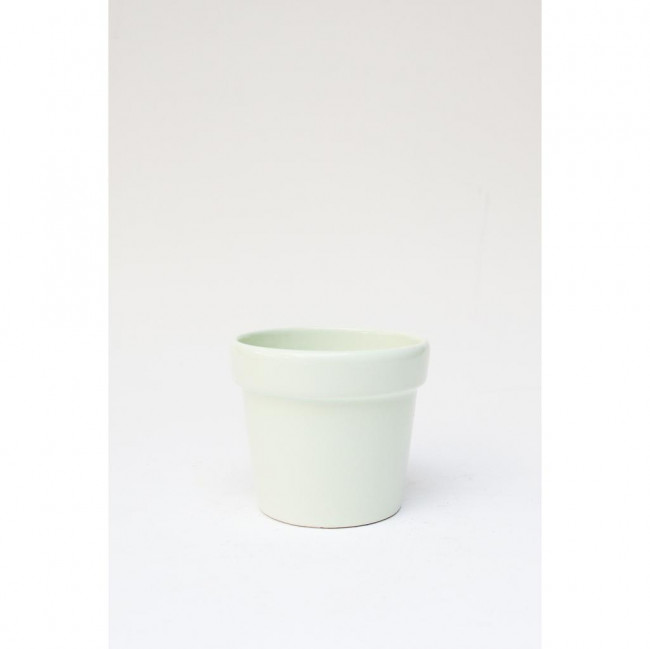 VASO CERAMICA VERDE CLARO 12X10