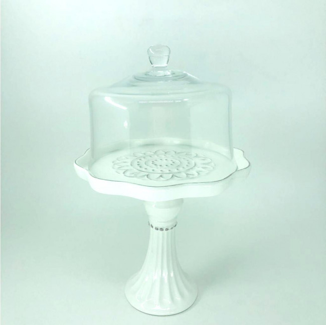 PEDESTAL ANTIQUADO COM CUPULA P 27X16