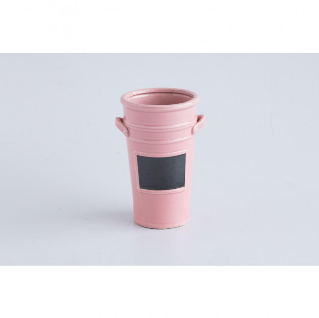 VASO COM LOUSA ROSA ANTIGO