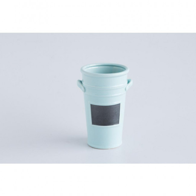 VASO CACHEPOT COM LOUSA AZUL