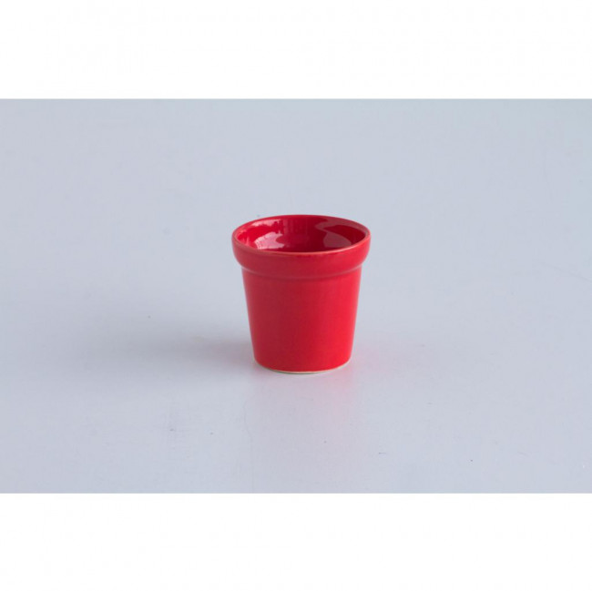 MINI VASO VERMELHO CERAMICA