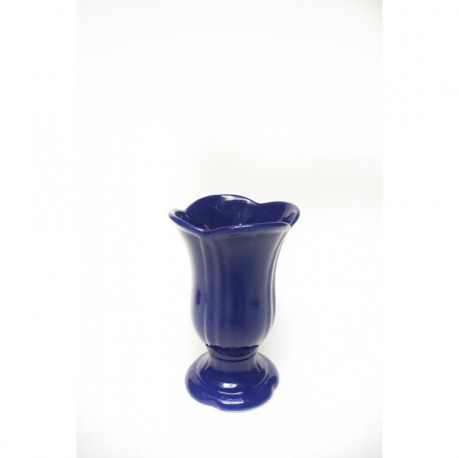 VASO FLORAL AZUL ROYAL M 22X12