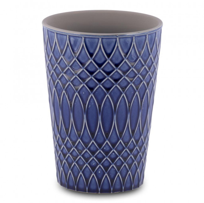 VASO MIX CERAMICA AZUL ESCURO 19X13