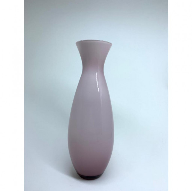 VASO ROSA DE VIDRO BICO FINO M 30X8