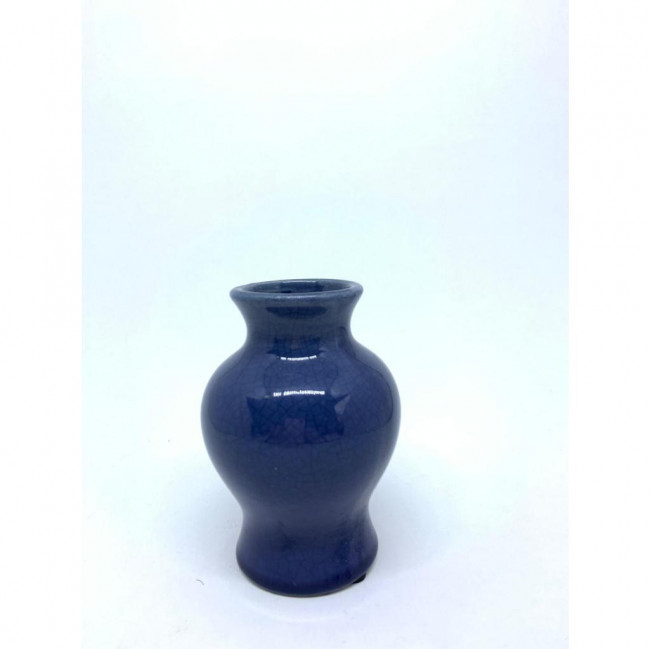 VASO ANFORA AZUL ANTIGO P 13X6