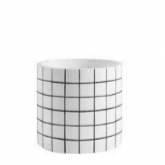 LVS386 VASO GRID CIMENTO BRANCO P 13D 12H