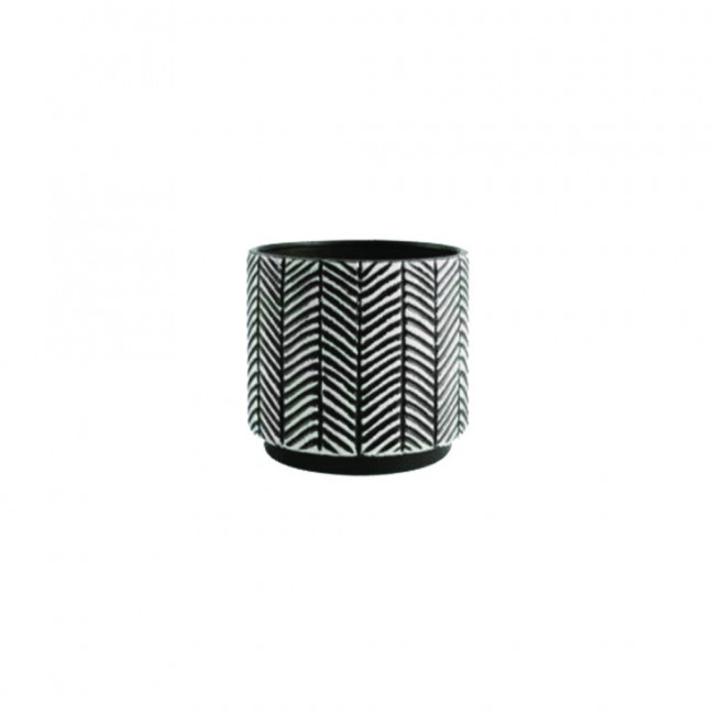 LVS393 VASO AFRICA PRETO BRANCO G 16,5D 15H