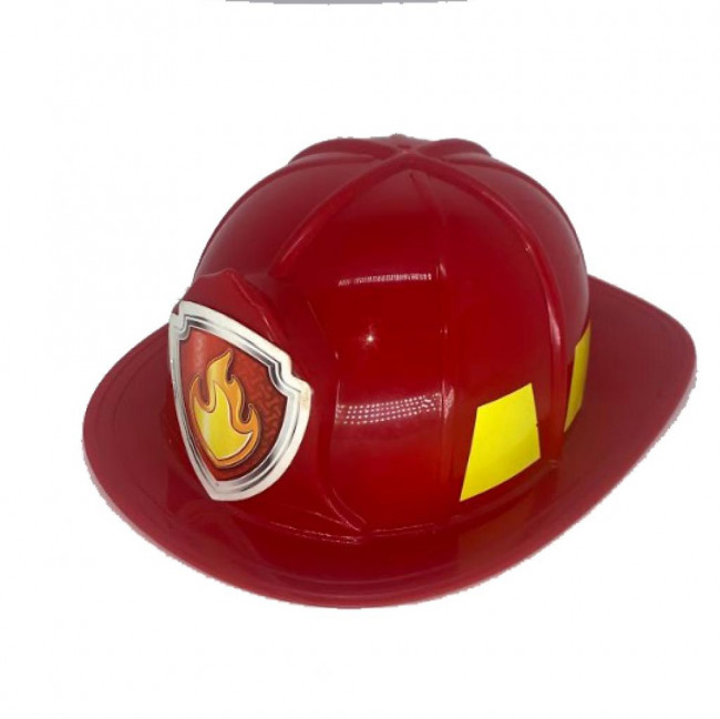 CAPACETE VERMELHO BOMBEIRO PLAST