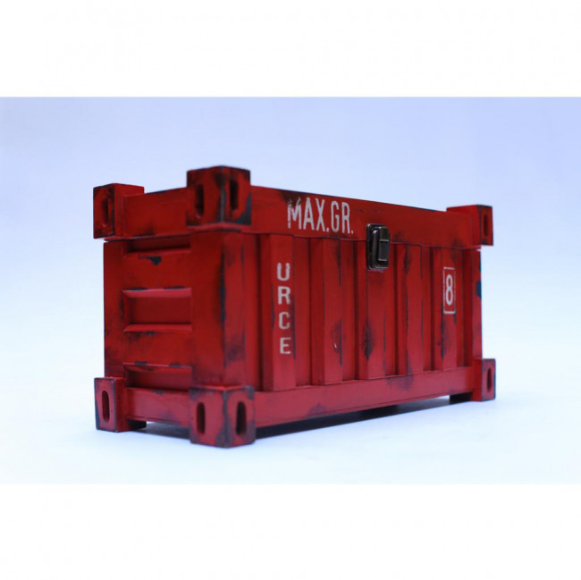 BAU CONTAINER VERMELHO 0,14X0,34X0,18