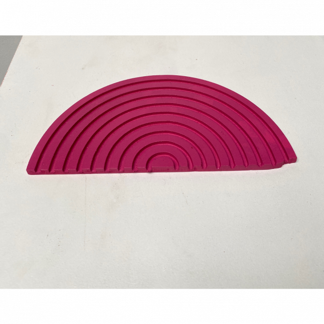 BANDEJA ESPIRAL SEMI CIRCULAR PINK 29X15