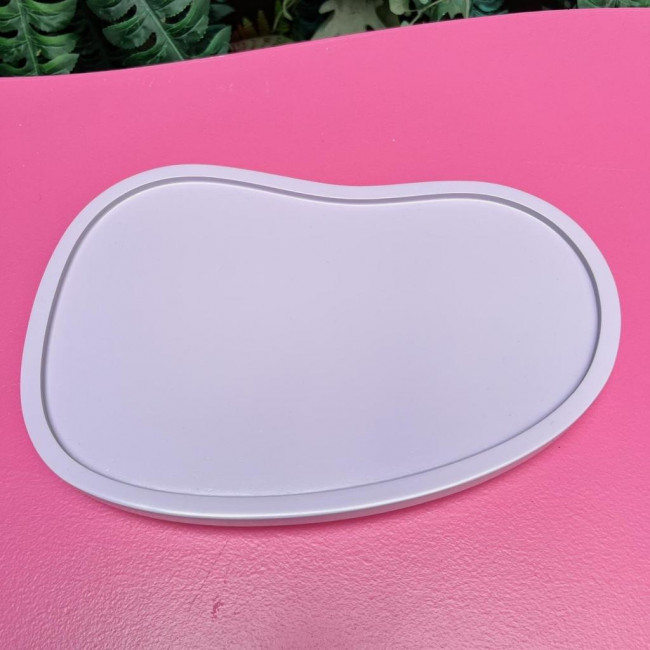 BANDEJA ORGANICA COM BORDA LILAS MDF 29X18